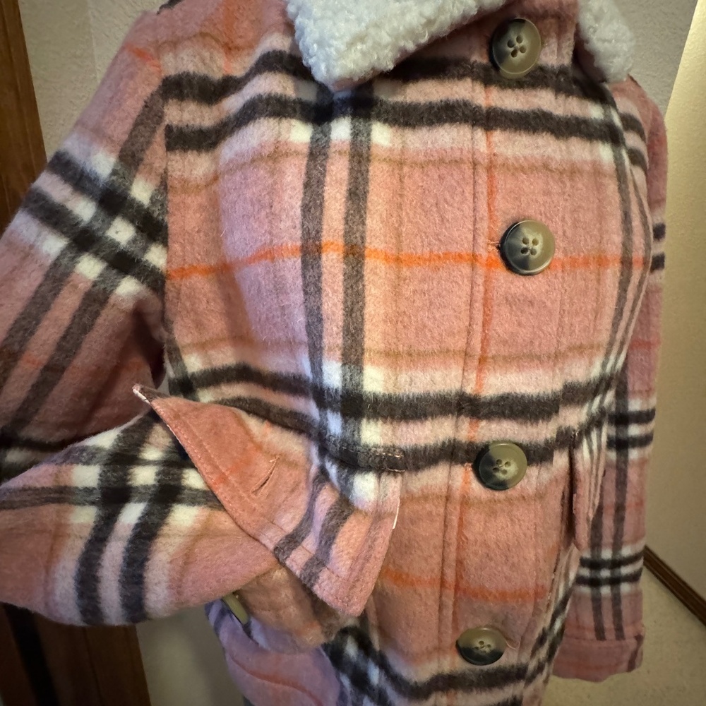 Sundance Burberry Style Pink Plaid Jacket-NWT - Picture 5 of 8
